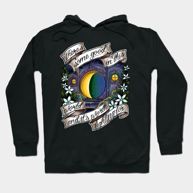 In a Hole in the Ground Hoodie by InfiniteArtwork